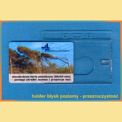 holder błysk poziomy - przezroczystość